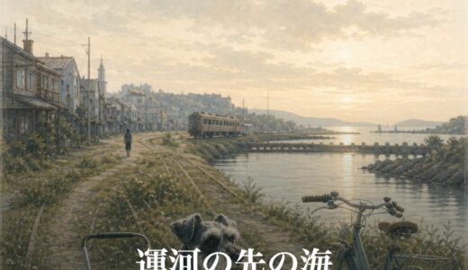 運河の先の海