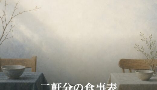 二軒分の食事表
