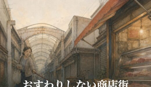 おすわりしない商店街