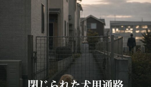 閉じられた犬用通路