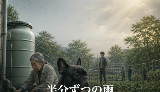 半分ずつの雨