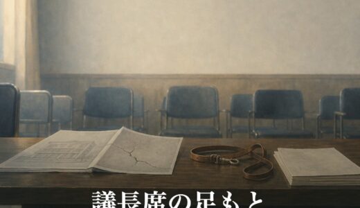 議長席の足もと